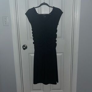 Express size small black and tiny white polka dot dress, worn once